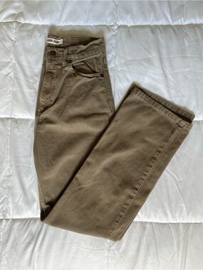 Women’s Rudy Jude Stone Brown High-Rise Straight Leg Denim Pants (RJ 1)